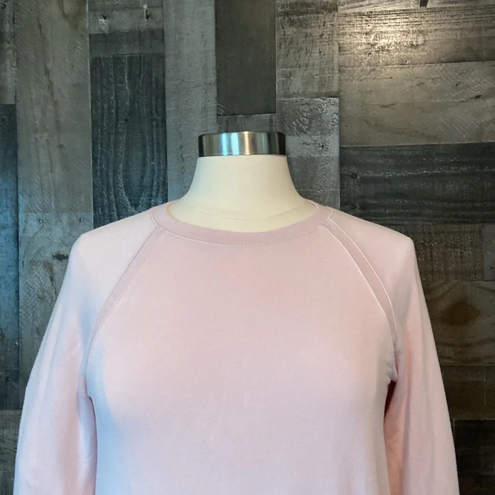 Athleta Girl pink sweater girls large angelic Softgirl activewear workout gym